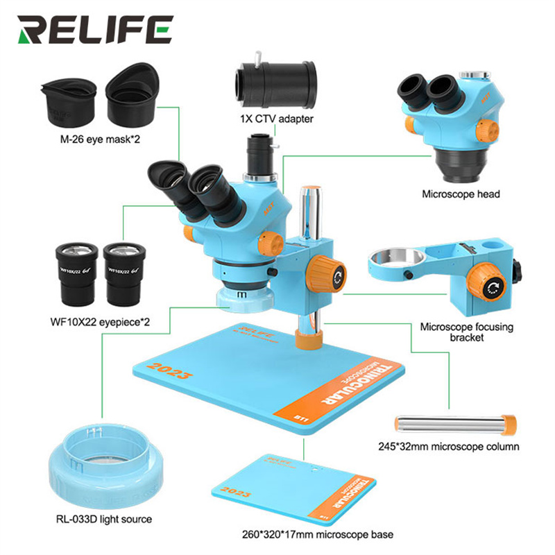 RELIFE RL-M5T-B11 0.7-5.0 micr - Electronics Repair Microscope recensione e prezzo